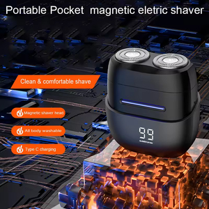 Afeitadora Eléctrica Inteligente Mini para Hombre, Profesional para Viajes, Resistente al Agua, Recargable por USB, con Doble Cuchilla para Cara y Cuerpo, Superventas - Product Image 4