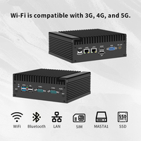 Mini PC Industrial Sin Ventilador N100/N150/N305 para Sistema de Control, Computadora Integrada con Windows 11/Linux, GPIO, LAN Dual, 32 GB DDR5