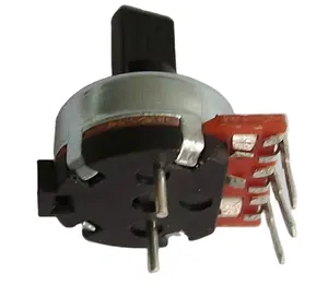 Potenciómetro giratorio de precisión de 17mm con interruptor