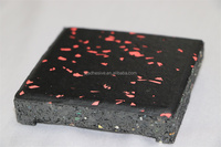 Tapis de gymnastique en caoutchouc Absorption des chocs, tapis Commercial de haute qualité résistant aux chocs, 6mm 15mm 20mm, 1 pièce