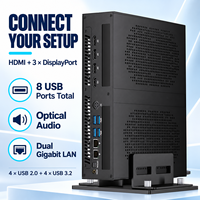 Komputer Mini Intel Core I5-14400F RTX 5060 8GB DDR5 PC Gaming dengan WiFi 6E Dual Gigabit LAN dan Dukungan Penyimpanan SSD PCIe 4.0