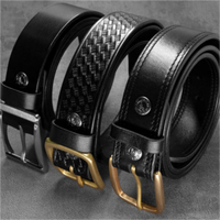 Ceinture pour homme en cuir pleine fleur véritable Gun & Flower
