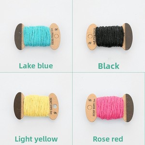 Cordon en jute coloré de 2 mm x 10 m, en paquet, fait main, pour usage industriel, matériel de bricolage, corde décorative, ne se décolore pas - Product Image 2
