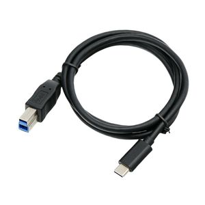 Cable de datos tipo C a USB 3,0, 0,5 m, negro, blindaje trenzado de cobre puro para teléfono móvil, disco duro, impresora - Product Image 2