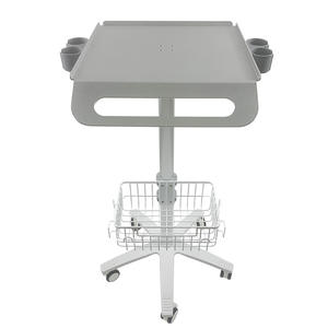 รถเข็นคอมพิวเตอร์ทางการแพทย์ Tianliying รุ่น MT012 แบบยกได้ พร้อมตะกร้าเก็บของ รถเข็นโรงพยาบาล - Product Image 1