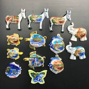 <span class=keywords><strong>Souvenir</strong></span> turistico personalizzato della città di tacchino in resina Alacati 3D raccolta di paesaggi magneti da frigo - Product Image 2