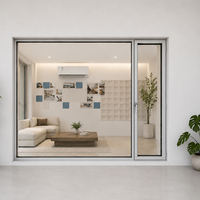 Ventana Abatible de Aluminio Minimalista ALUFRONT con Doble Acristalamiento y Vistas Panorámicas para Proyectos de Villas Modernas