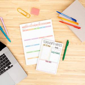 Bloc-notes de planification pour enseignants en vrac, 5,5 x 8,5 pouces, liste de choses à faire, carnet de liste de contrôle pour les enseignants - Product Image 2