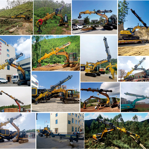 Grúa de troncos de 25M para excavadora de 12 ~ 30 toneladas, agarre de troncos de madera, brazo de grúa telescópica con pinza giratoria para CAT <span class=keywords><strong>Hitachi</strong></span> Komatsu - Product Image 6