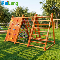 Pont d'équilibre en bois populaire pour enfants, équipement de sport extérieur en bois pour parc d'attractions, idéal pour le divertissement des enfants
