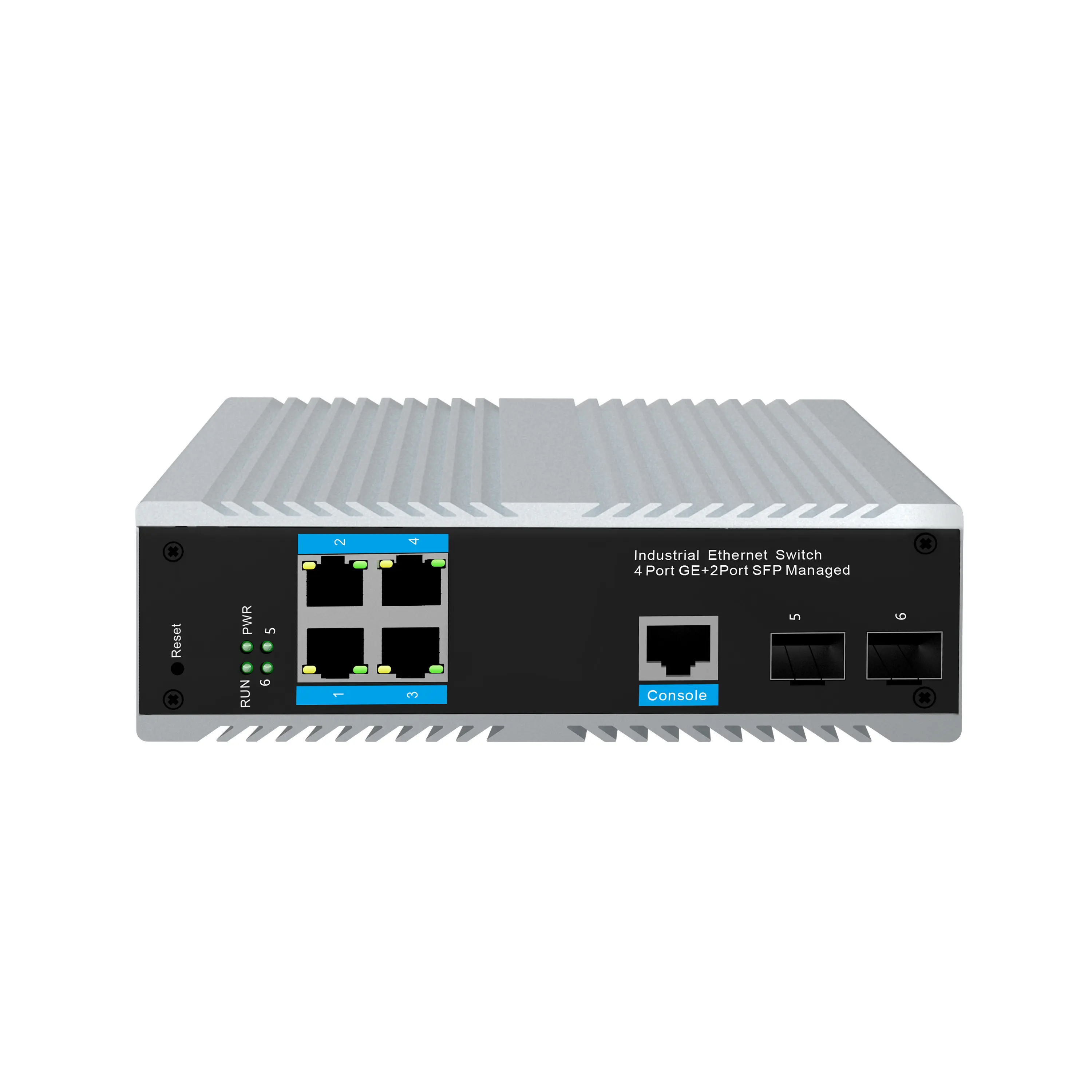 Approvisionnement d'usine Prix attractif 10/100/1000m Commutateur Ethernet industriel intégré à 6 ports Commutateurs 6 ports pour la surveillance du réseau