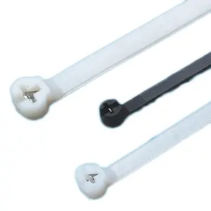 Attache de câble en nylon-Verrouillage en acier inoxydable