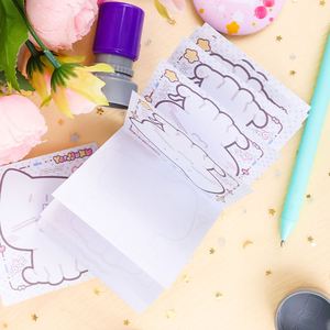Blocs-notes personnalisés mignons, autocollants quotidiens Kawaii Maid Cafe, 30/50 feuilles, fournitures scolaires, notes adhésives - Product Image 5