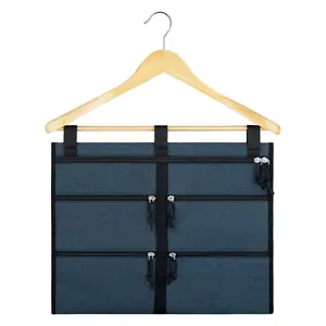 Hanger Diversion Hidden Pocket Secret Waterproof Safe Bag Hanger Diversion with Large Zipper Pouch for Storing Money Jewelry