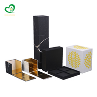 Boîte-cadeau de luxe en carton dur noir Offre Spéciale avec fermeture magnétique Option de logo personnalisé Caractéristique étanche Bonne qualité pour les bijoux