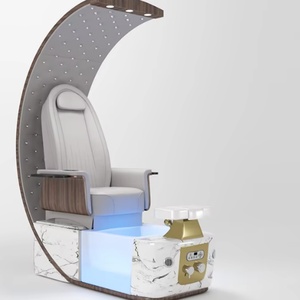 Sillón de Pedicura Moderno de Lujo para Salón de Uñas, con Masaje y Spa para Pies - Product Image 1