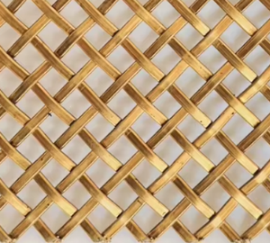 Premium Antique Brass Decorative Woven Metal <b>Mesh</b> High Density Flat <b>Wire</b> - Product Image 5