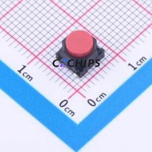 GT-TC177A-H050-LX Tactile Switch SMD-4P,6x6mm Switch Single Pole Single <b>Throw</b> Round Button 2N Vertical Mount - Product Image 1