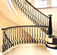 Balustrades d'escalier décoratives modernes WILLEST pour la décoration intérieure des escaliers