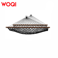 Hamac pliable portable WOQI pour l'extérieur, ultra-léger, en tissu, tissé à la main, pour le camping et la randonnée, 2 places, capacité 150 kg, tout usage