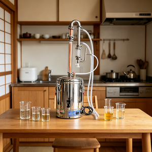 Unité de distillation d'<span class=keywords><strong>huiles</strong></span> <span class=keywords><strong>essentielles</strong></span> électrique, extracteur <span class=keywords><strong>à</strong></span> vapeur pour <span class=keywords><strong>huiles</strong></span> de lavande, de camomille et d'eucalyptus - Product Image 1