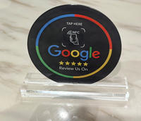 Carte de menu de restaurant NFC sans contact personnalisée la plus vendue 213 215 216, étanche, avec puce RFID pour avis Google 13,56 MHz