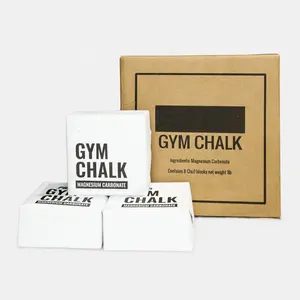 Chalk Block - Hand Gym Chalk White, Blocos Embalados para Ginástica ginásio giz fabricante