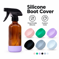 Manchon de protection antidérapant réutilisable en silicone pour base de bouteille avec logo personnalisé