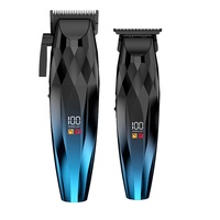 Tondeuse Électrique Professionnelle JXANRY pour Animaux de Compagnie, Coupe-Poils pour Chiens et Chats, Outil de Toilettage Sûr en Acier Inoxydable avec Affichage Numérique