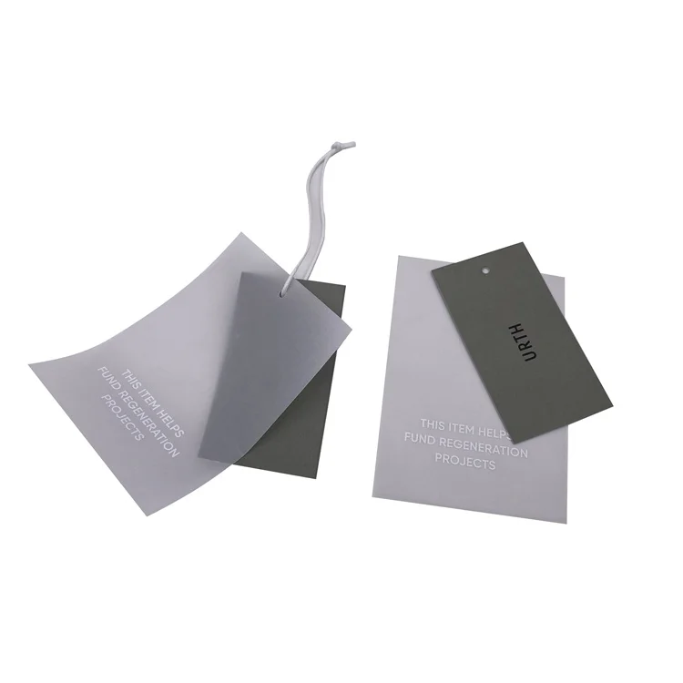 Fsc Certified Zhejiang Custom Clothing Packaging Cardboard Labels Hang Tags Printing Logo Garment Brand PLT