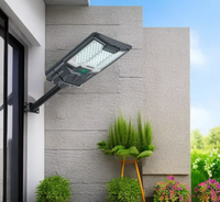 100W 200W 300W 400W 500W Lampadaire solaire intégré étanche Lumière de sécurité solaire éclairage extérieur avec poteau
