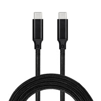 Câble USB C vers C PD100W E-Marker 5A, charge rapide, synchronisation de données haute vitesse, câble de chargeur de type C pour téléphone et tablette