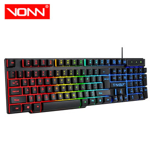 Hot bán t-wolf T20 104 Phím Quang RGB đèn nền bàn phím <span class=keywords><strong>USB</strong></span> có dây chơi Game bàn phím cho PC máy tính máy tính để bàn máy tính xách tay - Product Image 2