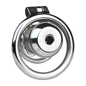 Dispositivo de Castidad Metálico Plano FRRK para Hombres, Jaula para Pene con Bloqueo, Jaulas de Castidad Masculinas de Acero Inoxidable 304, Juguetes Sexuales para Hombres - Product Image 6