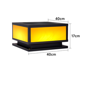 Năng lượng mặt trời LED ngoài trời không thấm nước cột đầu đèn biệt thự sân vườn cảnh quan đèn, tường và cổng bên cột đèn - Product Image 5