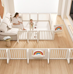 <span class=keywords><strong>Corral</strong></span> de Juegos para Bebés de Plástico HDPE Estilo Francés Moderno, Área de Juego Segura para Niños Pequeños, Corralito Infantil con Diseño de Dibujos Animados - Product Image 2