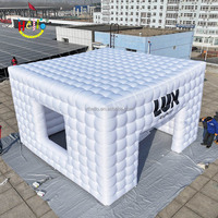 Tente carrée gonflable blanche de chapiteau de tente gonflable hermétique commerciale de cube pour l'événement de noce