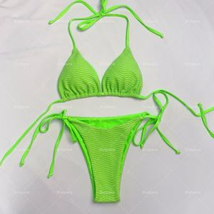 ชุดบิกินี่เซ็กซี่แบบ 2 ชิ้น คุณภาพสูง ออกแบบ 3 มิติ สำหรับผู้หญิง ชุดบิกินี่ทรงสามเหลี่ยม ชุดว่ายน้ำชายหาด ชุดอาบน้ำ - Product Image 3