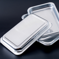 Barquette jetable en PET argentée, boîte pour aliments pour bébés, contenants pour steaks, fruits de mer, fruits et légumes biologiques, prolonge la durée de conservation, réduit la perte