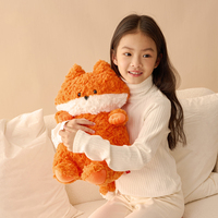 Peluche Renard Personnalisée en Polyester Doux et Coton PP, Jouet Anti-Stress Adorable pour Enfants et Adolescents, Cadeau d'Anniversaire
