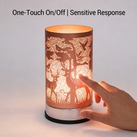 Lampe de table électrique personnalisée à intensité variable, chauffe-parfum en acier inoxydable, brûleur d'arômes très parfumé, veilleuse avec prise EU/US/AU/UK