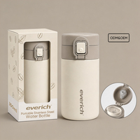 Bouteille d'eau portable en acier inoxydable de 300 ml, en matériau de qualité alimentaire avec bouchon intérieur hermétique, idéale pour le camping et les souvenirs