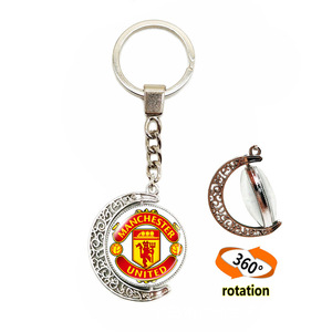 Llavero Deportivo de Aleación de Zinc con Logotipo de <span class=keywords><strong>Club</strong></span> de Fútbol, Llavero de Media Luna con Gema, Moderno, Impermeable y Ligero para Amantes del Deporte - Product Image 3