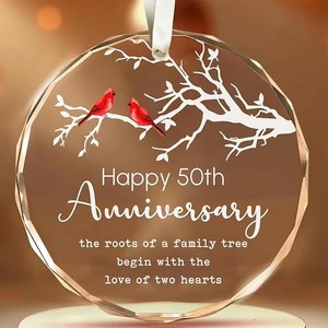 Round Printed Natural Crystal <strong>Fox</strong> First <strong>Christmas</strong> Ornament Bohemian Xmas Tree <strong>Decoration</strong> - Product Image 4