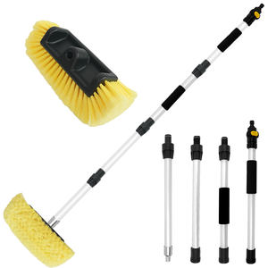 Cepillo de limpieza para mascotas de cerdas suaves y mango largo duradero, cepillo para el cuidado del automóvil - Product Image 1