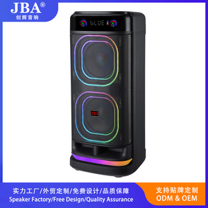Enceinte de fête double 8 pouces - Système de sonorisation portable d'extérieur avec lumières LED synchronisées et appairage TWS LZ-2083 - Système audio exclusif - Product Image 4