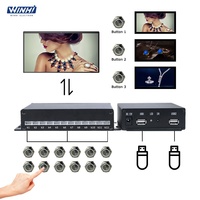 Reproductor Multimedia de Señalización Digital para Museos MPC1920-12L, Smart TV Box con 12 Botones LED para Cambio Rápido de Archivos