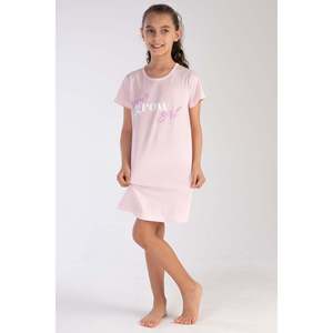 Tunique ovale à manches courtes pour filles, vêtements de nuit à col (3-4/9-10) - Product Image 4