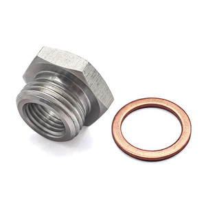Universal Auto Thread Conversion Adapter Series, Carbon Steel Nickel Plated & 303 Stainless Steel M18x1.5 to M12x1.25 Pipe Joint - Product Image 3