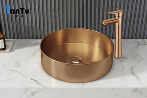 <span class=keywords><strong>Lavello</strong></span> Circolare in Acciaio Inox Spazzolato Durevole, Resistente ai Graffi, Salvaspazio <span class=keywords><strong>per</strong></span> Cucine e Bagni Piccoli - Product Image 6